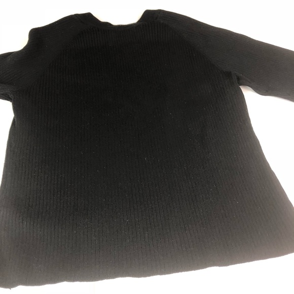 Nine & Company Black Crew Neck Black Sweater Sz. L - Picture 2 of 5